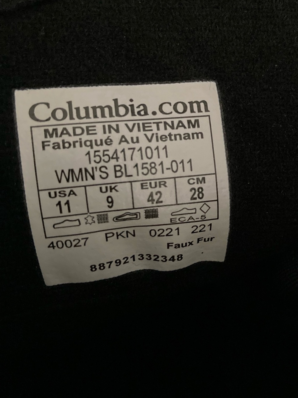Columbia Women's Black Winter Lace-Up Fur-Trim Boots - Picture 13 of 16